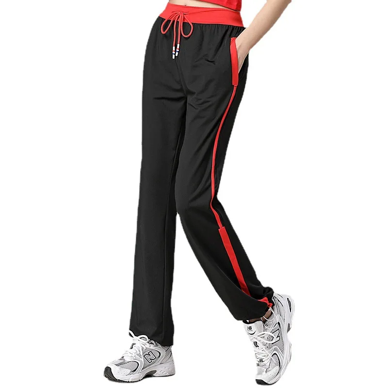 Square dance pants, loose waist, straight leg, wide leg pants, two piece jumpsuit, horizontal bar and parallel bar fitness pants