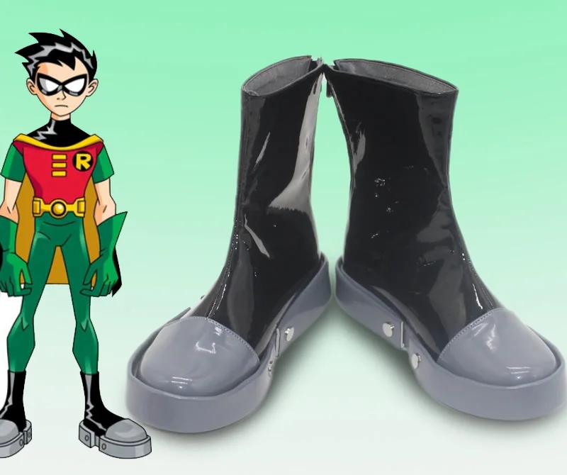 teen-comic-titans-superheroe-robin-cosplay-zapatos-botas-fiesta-de-halloween-juego-de-rol-para-adultos-ninos