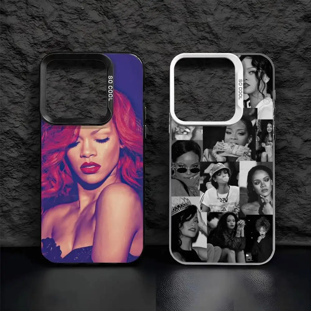 

Pop S-Singer R-Rihanna Phone Case For IPhone 16 17 15 14 12 13 Pro Max Black Color Shockproof Cover