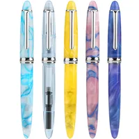 Penbbs 308 Transparent Acrylic Fountain Pen Fine Nib Smooth Writing Calligraphy Gift Ink Demonstrator Lightweight Design