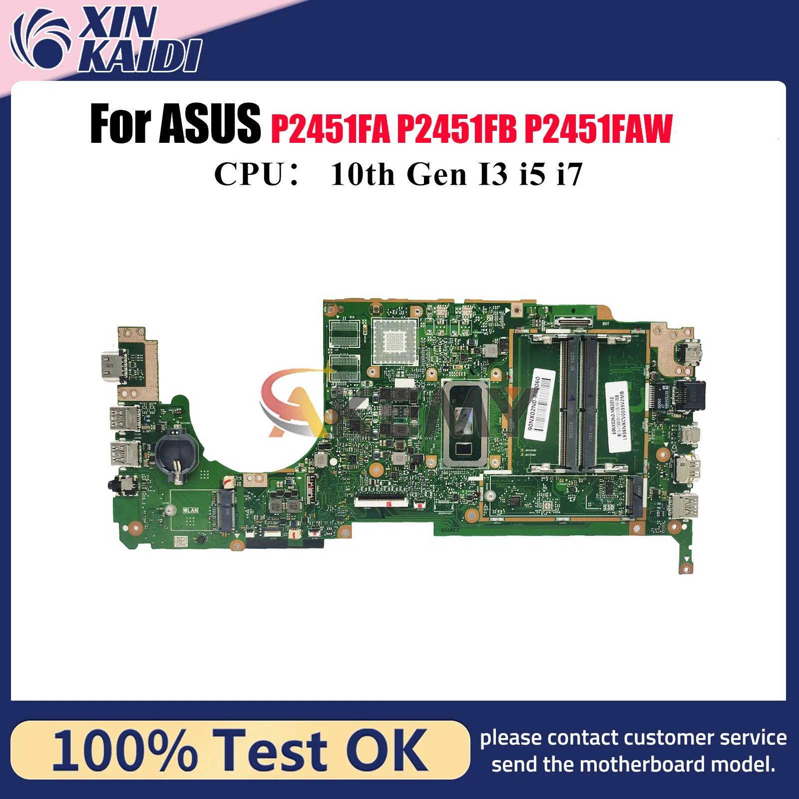 

P2451FA Материнская плата для ноутбука ASUS ProArt P2451FAV P2451FB P2451FAW P2451FA P2451F Материнская плата для ноутбука 10-го поколения I3 i5 i7