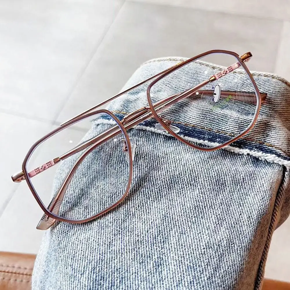 Anti-Blue Light Glasses Women Men Oversized Optical Frame Eye Protection Ultra Light Eyeglasses Office Computer Goggles
