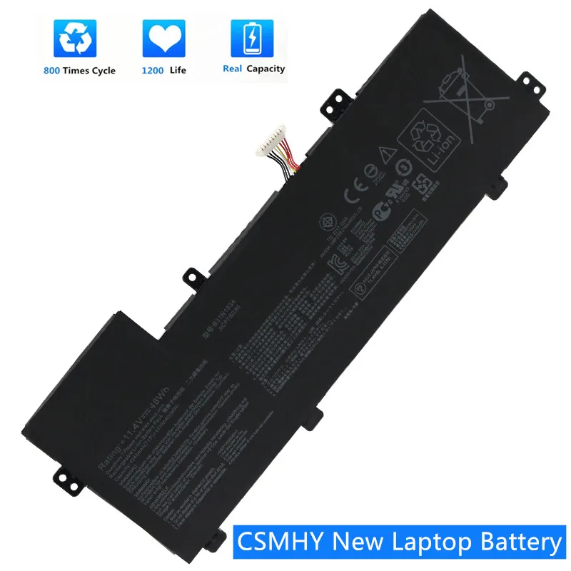 

CSMHY New B31N1534 Laptop Battery For ASUS Zenbook UX510 UX510UW UX510UX Series 3ICP7/60/80 0B200-02030000 11.4V 48WH