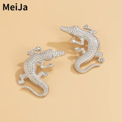 Fashion Jewelry Hot Sale Exaggerated Crocodile 2024 New Design Hip Hop Metal Drop Earrings For Women Fine Accessories