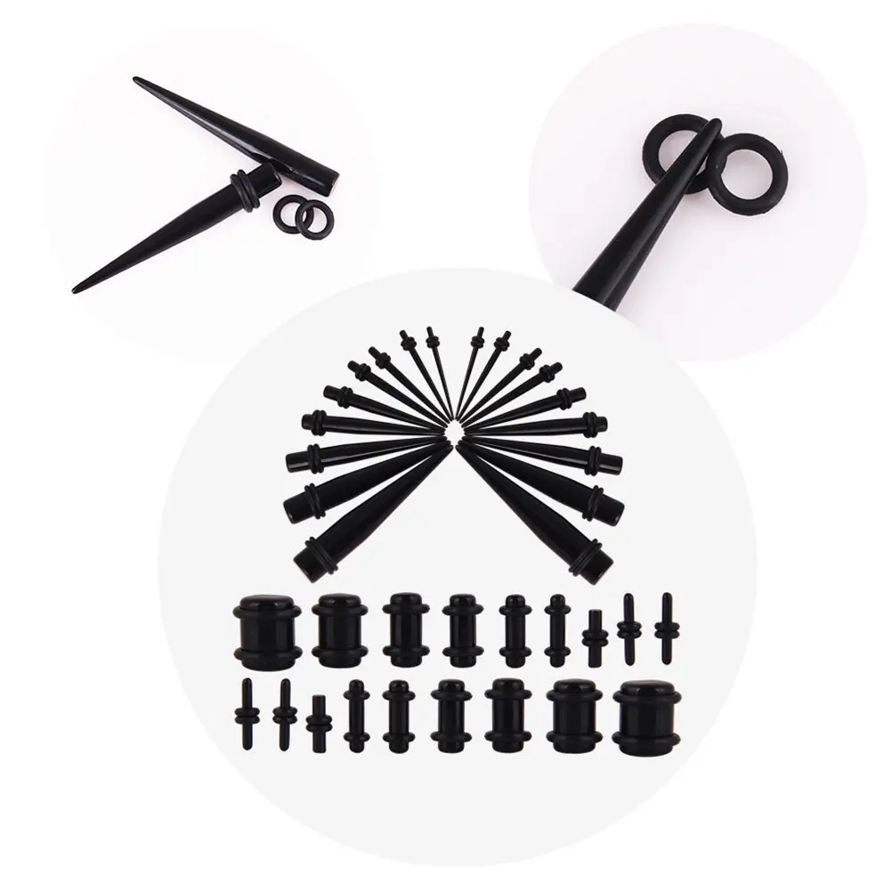 36 pcs Body Piercing Jewelry Women Steel Halloween Christmas New Year Ear Piercing Jewelry Set Body Piercing Jewelry Set