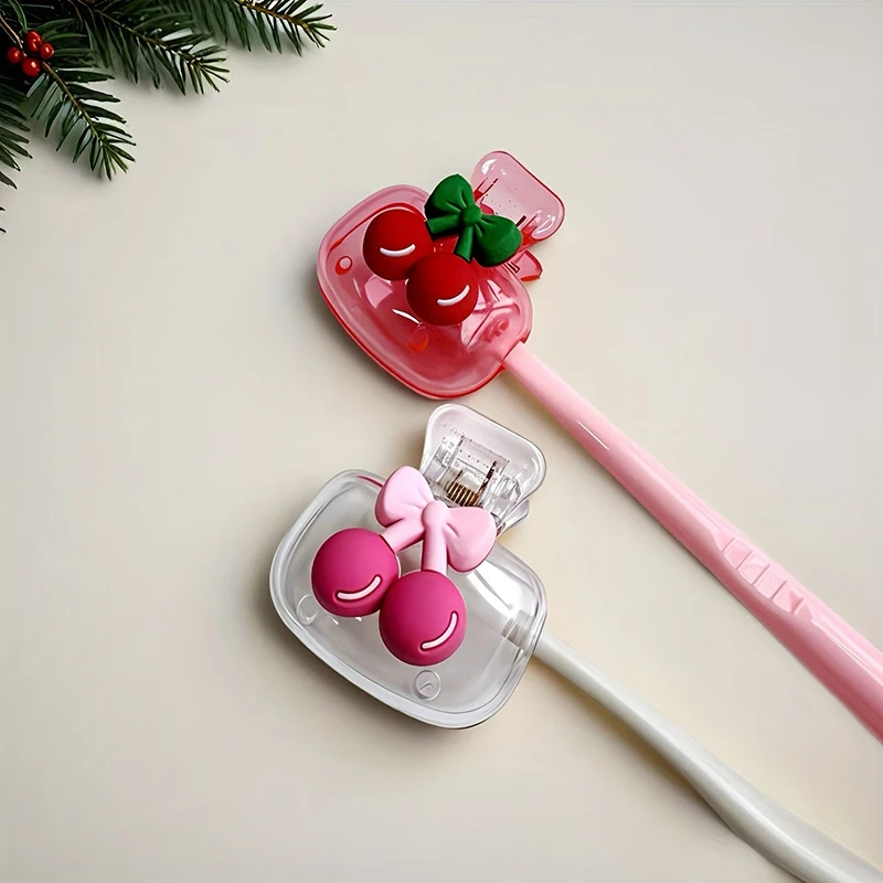 Держатель-для-зубных-щеток-с-милым-вишнёвым-дизайном-узором-в-виде-вишни-защищает-головку-зубной-щетки-имеет-два-отверстия-для-дренажа-и-вентиляции