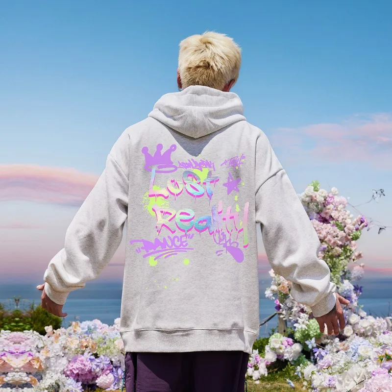 

Новая толстовка с 3D принтом в виде аэрозольной краски и граффити, универсальный теплый флисовый модный топ для мужчин и женщин для пар