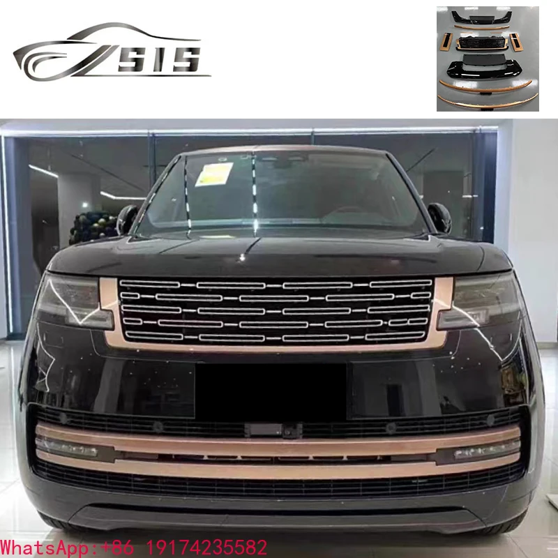 

RR 2023 Year Vogue Glossy Black Grilles Fender Flares Body Parts RR Rear Door Molding Front Lips Rear Bumper Cover Auto Parts