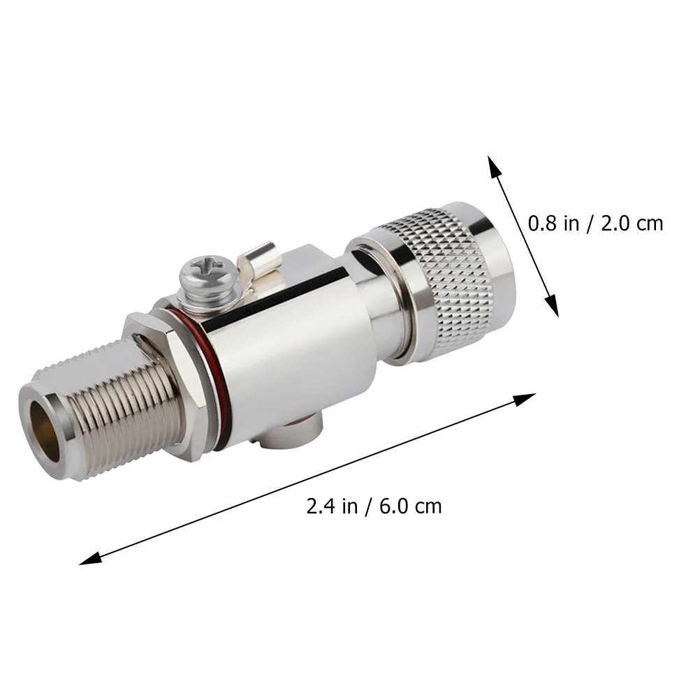 Coaxial N Type Thunder Arrestor Bulkhead Coaxial Surge Protector Dc to 3Ghz Low Loss Antenna Protection Device for WiFi Lte Ham