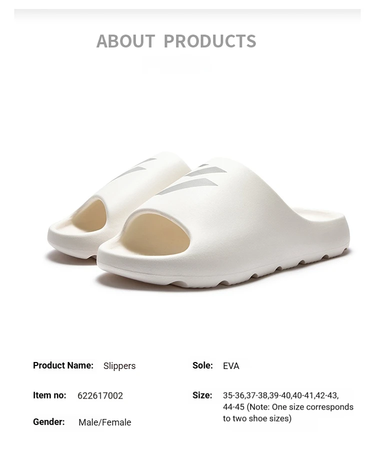 361 Degrees Hausschuhe EVA für Männer und Frauen, antibakteriell, atmungsaktiv, bequem, rutschfest, lässige Outdoor-Unisex-Schuhe 622617002 – Detail 10