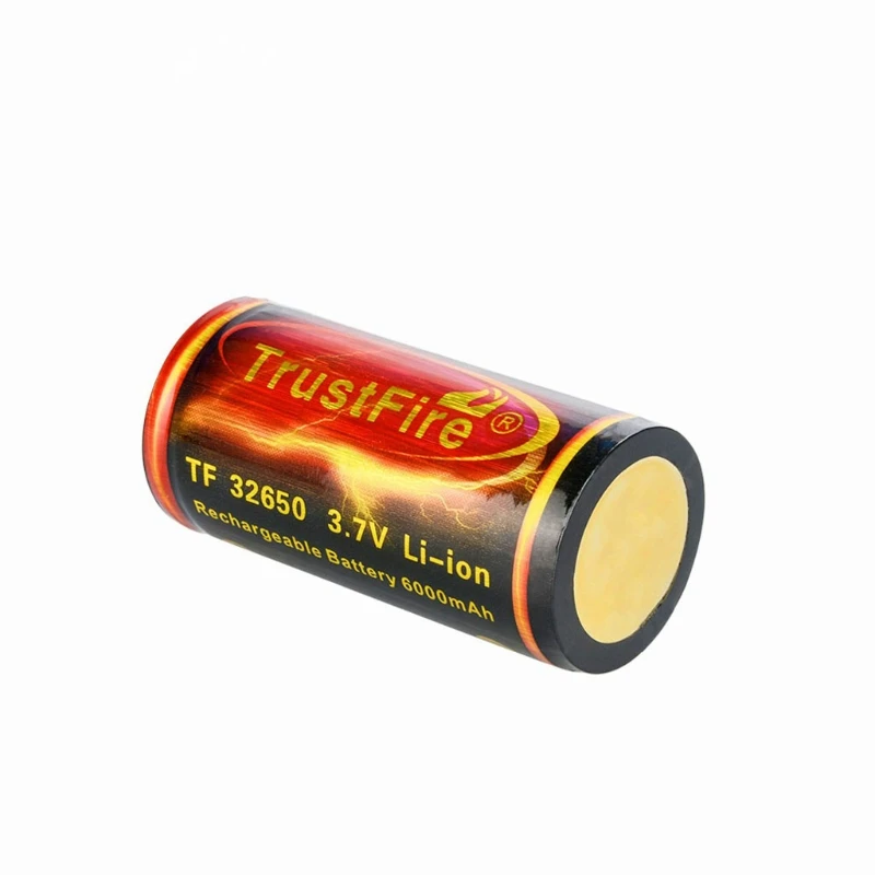 1 قطعة شقة أعلى 32650 6000mAh ليثيوم أيون 3.7V قابلة للشحن بطارية ليثيوم