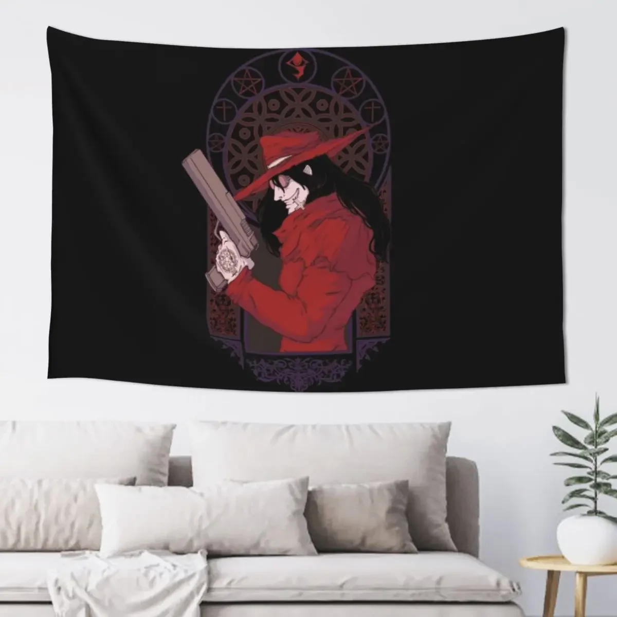 Alucard Hellsing Tapestry Cute Room Things Room Decorations Aesthetic Wall Decoration Tapestry