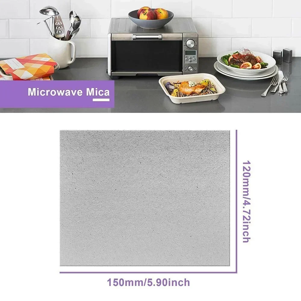 Sheet Mica Plates Equipment Guide Mesh Microwave Oven Replacement White 1Pc 12x15cm Accessories Cover Cut Size Household New