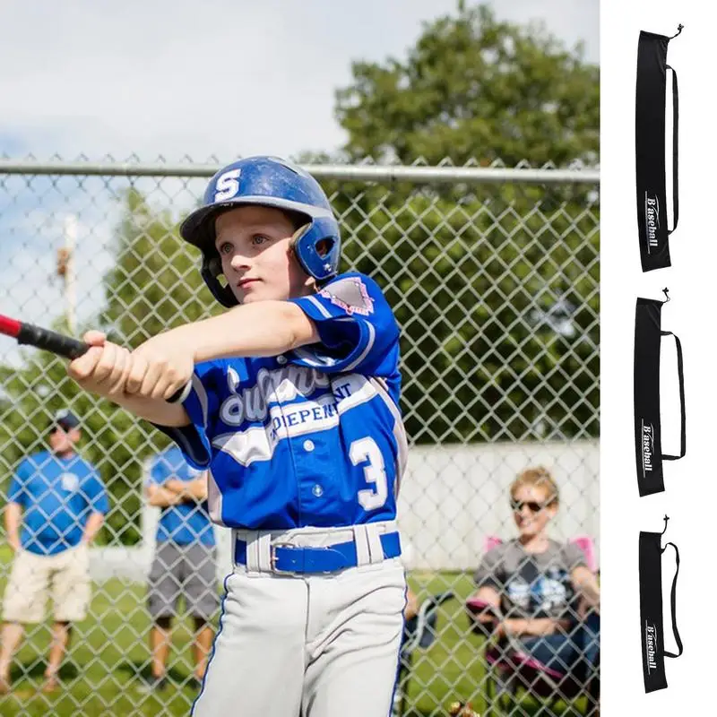 Baseballs chläger Aufbewahrung tasche faltbare Baseballs chläger Organizer Tasche schwarze Einkaufstasche mit Riemen verdickte Umhängetasche für Anfänger