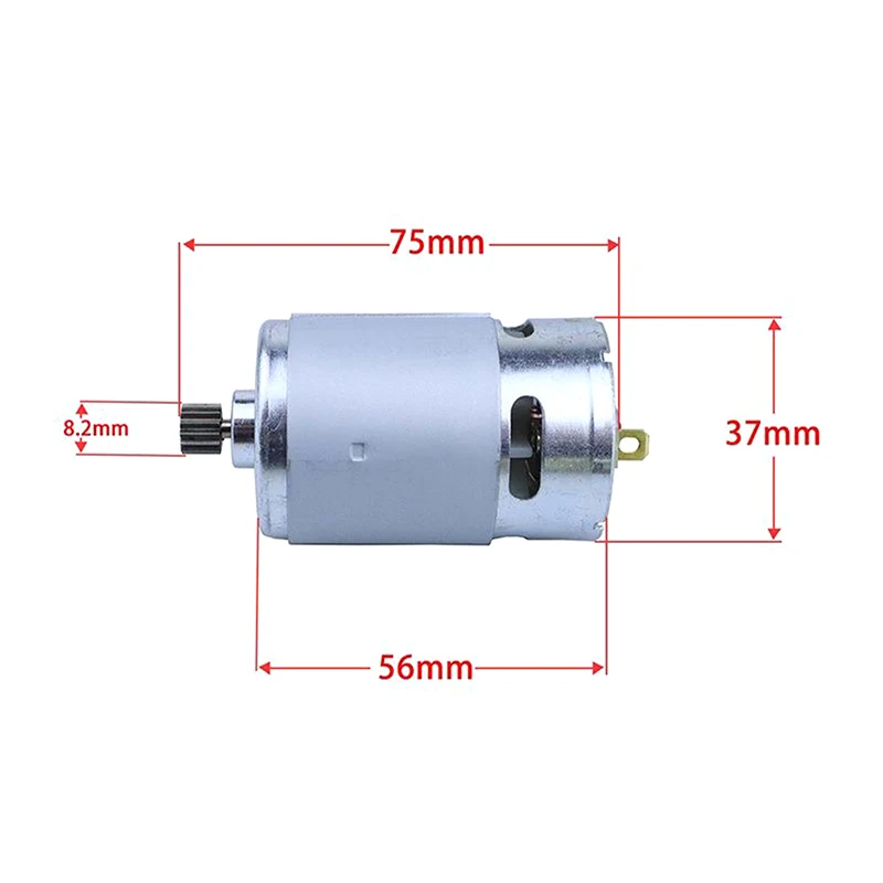 1 Stück 21V rs550 Motor gebürsteter Motor 14 Zähne geeignet für 4/6 Zoll kabellose Mini-Holzsäge Kettensäge Elektro werkzeug Zubehör