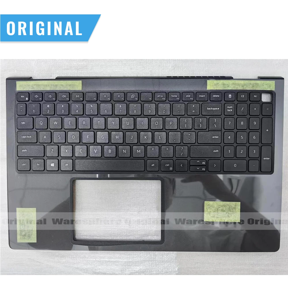 

Новый оригинальный упор для рук для Dell Inspiron 3520, верхняя крышка, верхний корпус с клавиатурой с подсветкой 0418CV 418CV AP3MJ000J01, черный