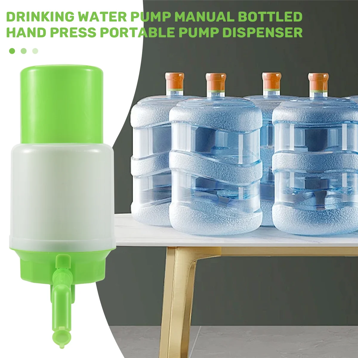 1x Drinking Water Pump Manual Bottled Hand Press Portable Pump Dispenser HOT