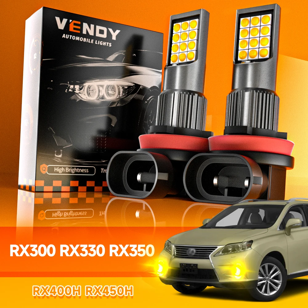 

2pcs For Lexus RX300 RX330 RX350 RX400H RX450H 1999-2015 LED Fog Light 2003 2004 2006 2007 2008 2009 2010 Canbus Accessories