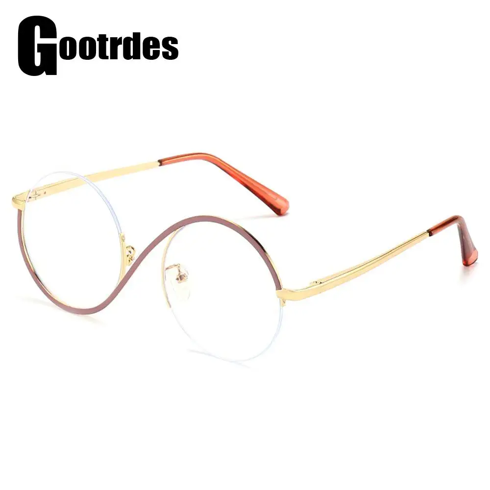 New Anti Blue Light Glasses Women Men Fashion Half Frame Design Optical Eyewear Office Blue Rays Blocking Computer Goggles