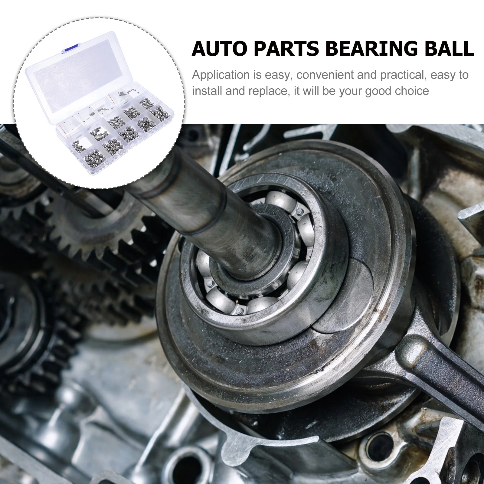 

580pcs Stainless Ball Set Durable Corrosion Auto Parts Bearing Ball Resistant For Auto Motorcycle Aerospace Tool Replacement