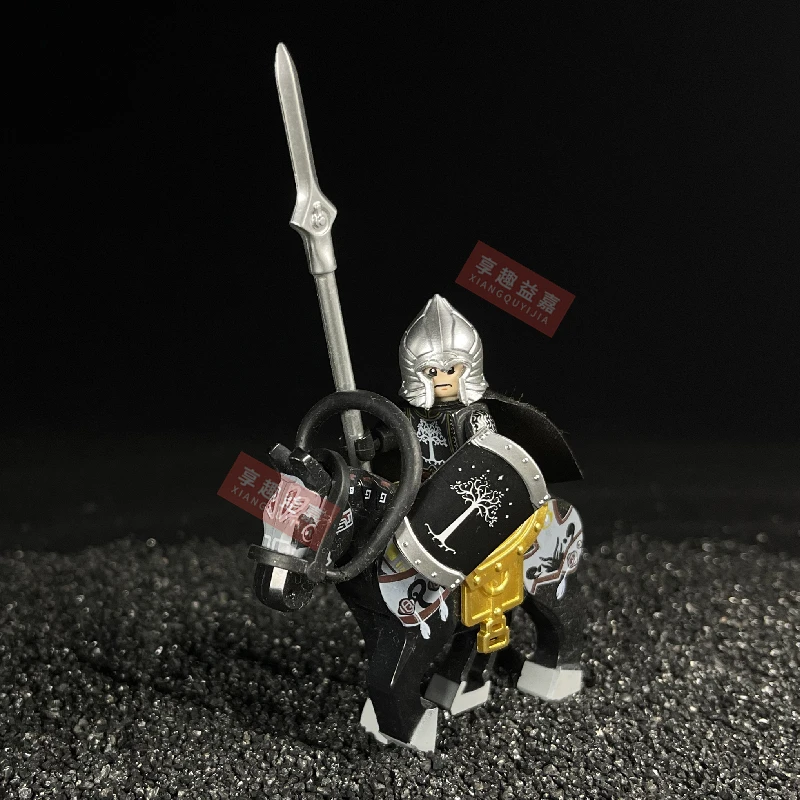 Medieval Gondor Cavalry Movie character DIY Building Blocks mini action toy figures Assemble Bricks Children toys Gifts