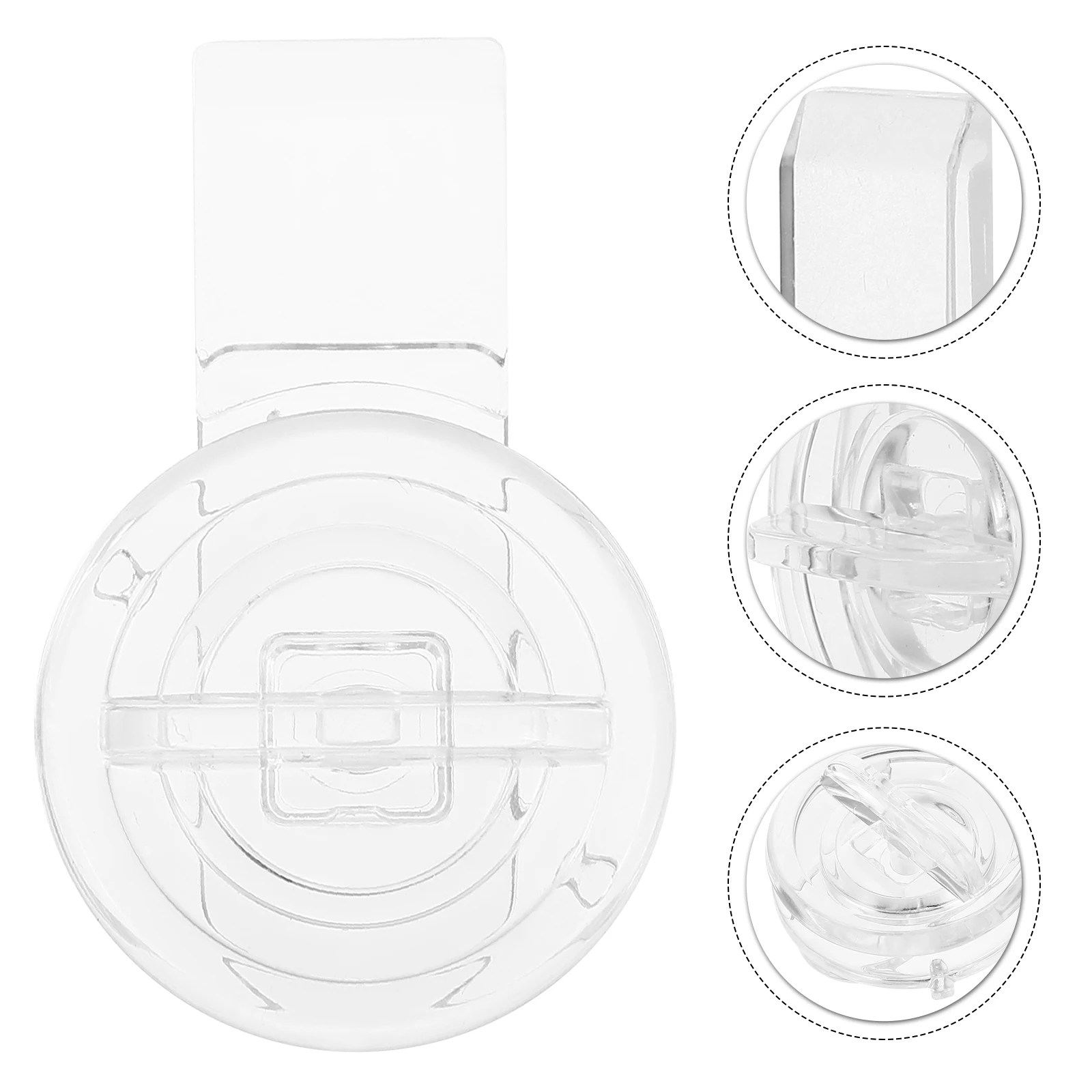 5pcs Acrylic Latch Transparent Hasp Sturdy Wooden Buckle Closure Lock Fastener For Home Office Storage Boxes,