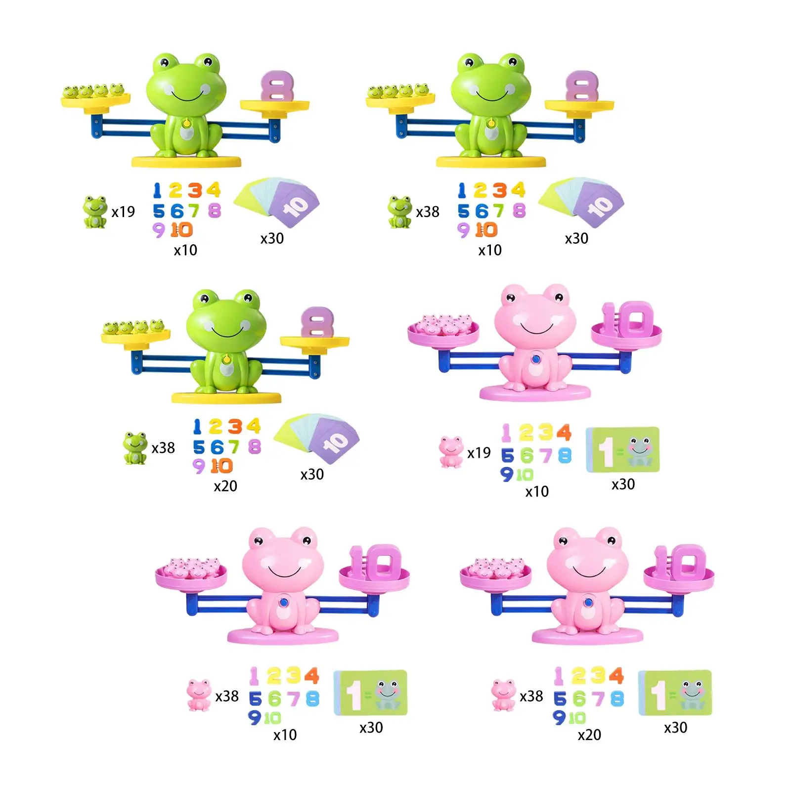 Montessori Frog Balance Math Game, Learning Activities, Educational Toys,