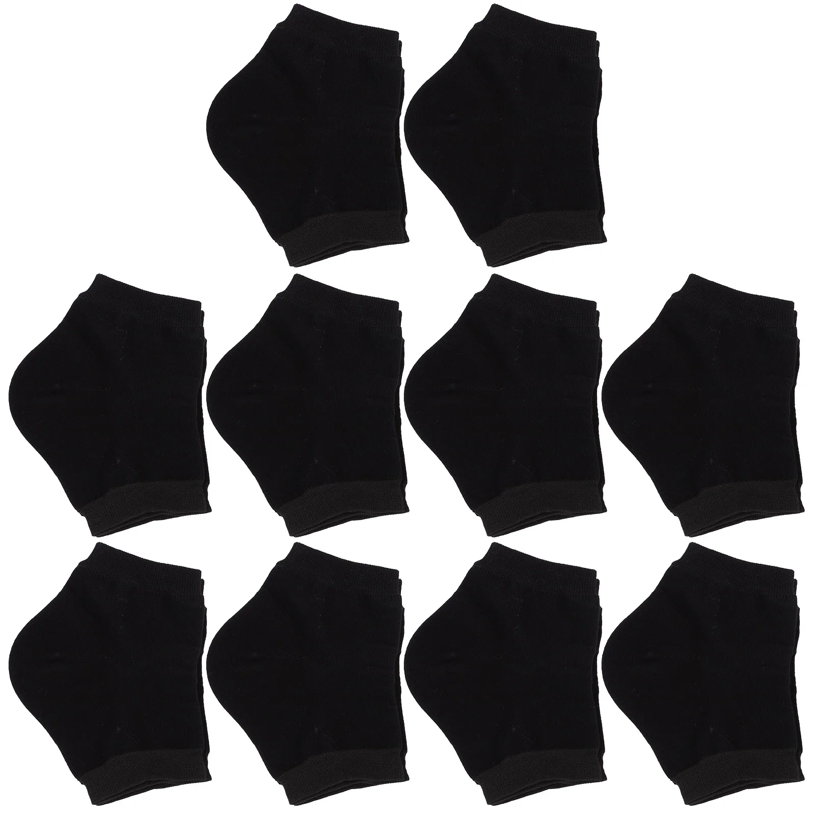 

10 Pairs Shoe Crease Protector Silicone Heel Socks for Men Moisturizing Dry Cracked Feet Man Spur Inserts