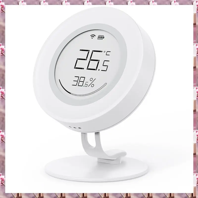 2025 Temperature And Humidity Sensor Graffiti Zigbee Intelligent Sensor E-Ink Screen Detection App Remote Control Sensor,Tempera