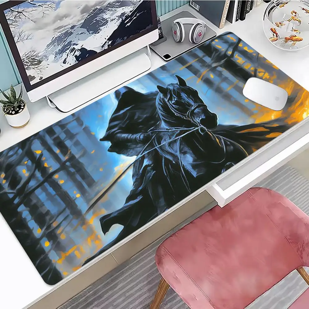 

knight Mouse Pad Gaming Mouse Pad, Mouse Pad with Edges and Non-Slip Rubber Base, Extended Mouse Pad