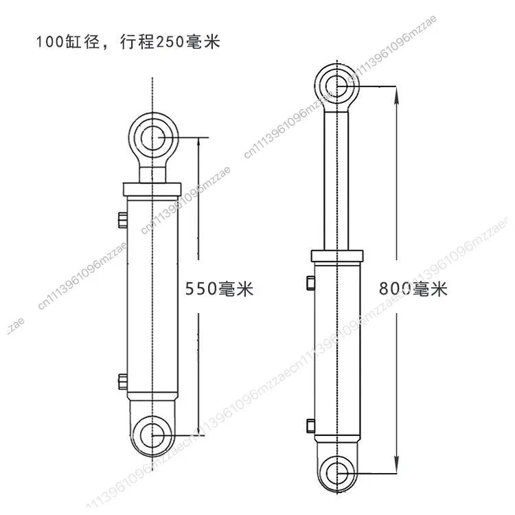 Die Hydraulic Cylinder Round Type for Hydraulic Press Welding Heavy Duty Cylinder 50mm Bore