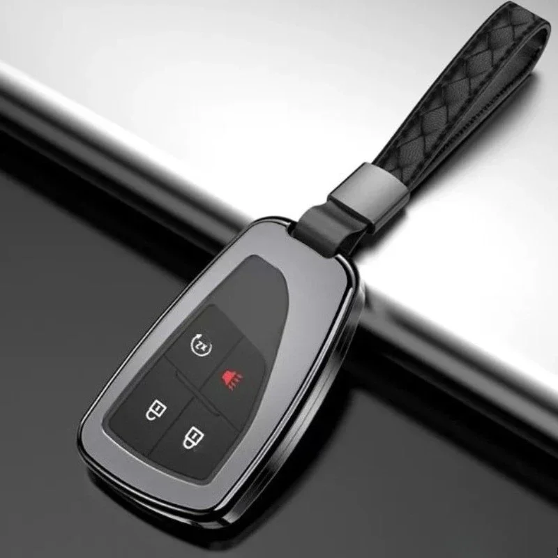 Keychain Buckle Full Protection Remote Key Sleeve Car Accessories For Chevrolet Silverado 2023-2025 Key Fob Cover Key Holder