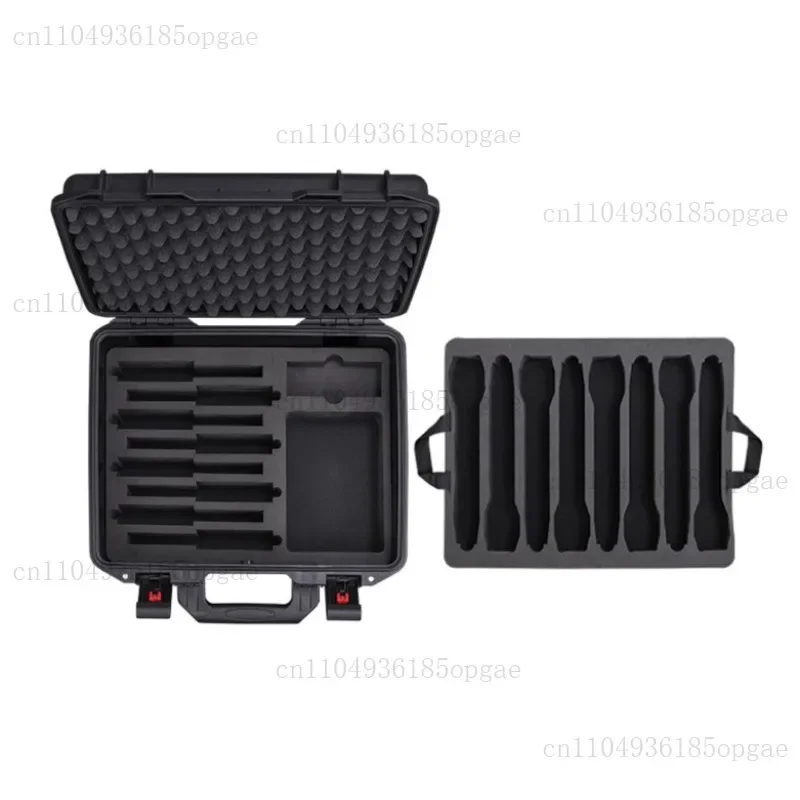 801 Combination Storage Box 8 Microphone 8 Fanny Pack Microphone, Headset Earphone Monitor Performance Suitcase