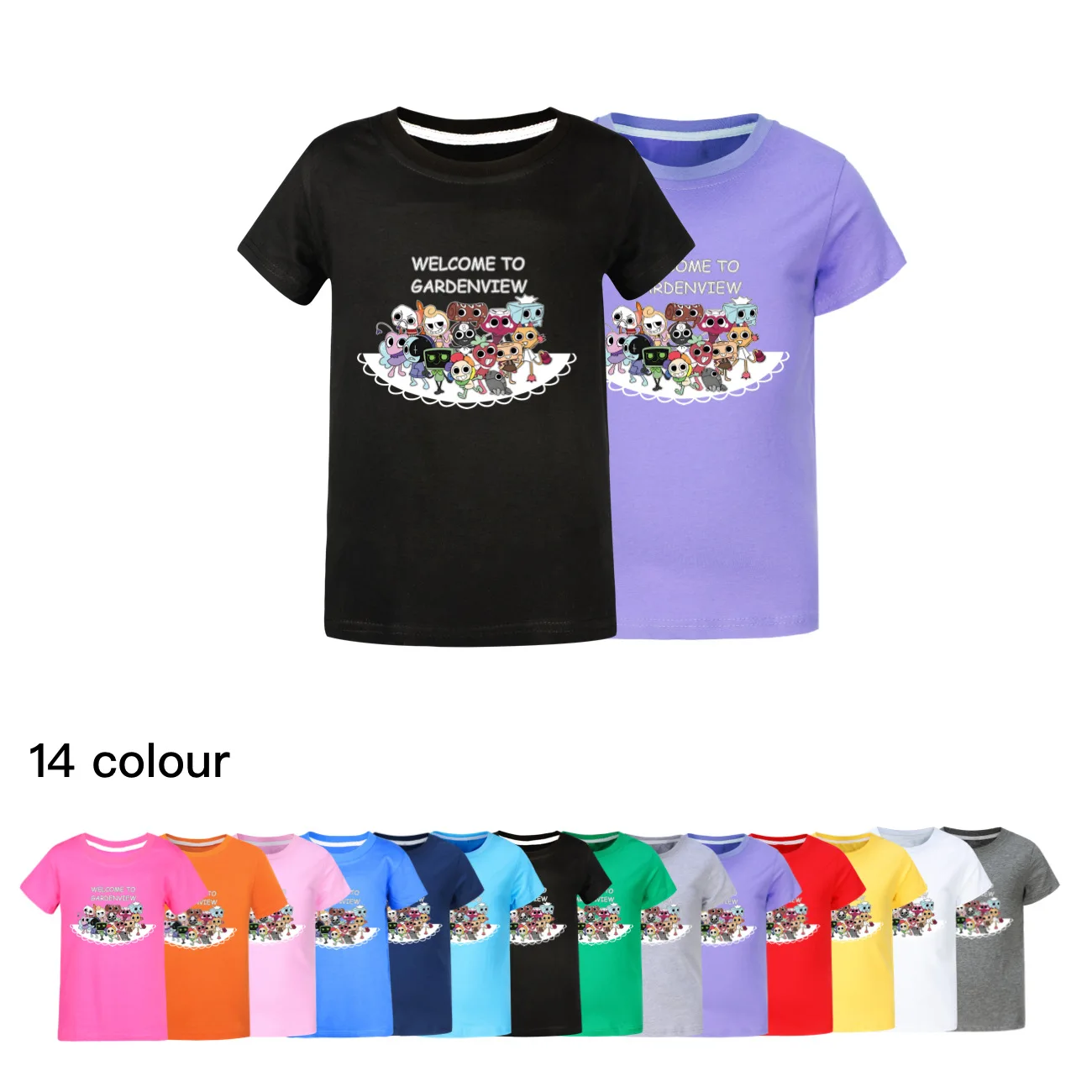 

Kawaii Dandy's World TShirt Kids Pure Cotton T-shirts Toddler Girls Short Sleeve Tops Boys Summer Clothes Children's Clothing