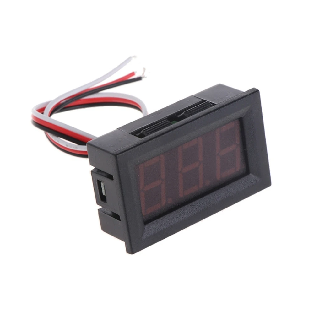 0.56 Inch DC LED Digital Voltmeter 4.5V-30V Voltage 3 Wires Digital Ammeter Voltmeter Volt Panel Tester Meter For Motorcycle Car