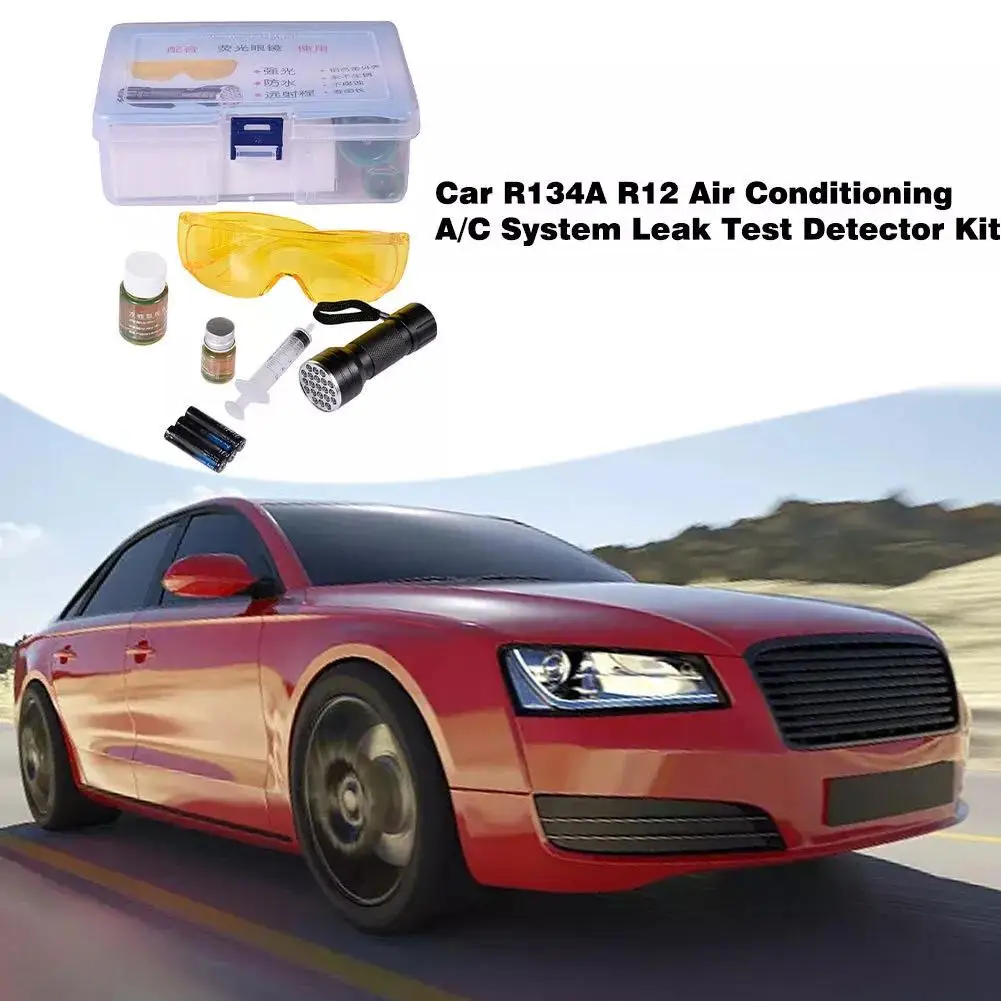 

Инструмент для обнаружения утечек автомобильного кондиционирования, удобный ремонтный комплект для тестирования, обнаружение утечки, флуоресценция G3F5