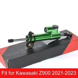 Amortiguador de dirección de fibra de carbono para motocicleta, estabilizador para Kawasaki Z900 Z 900, Kit de soporte de montaje, 2017, 2021, 2022, 2023