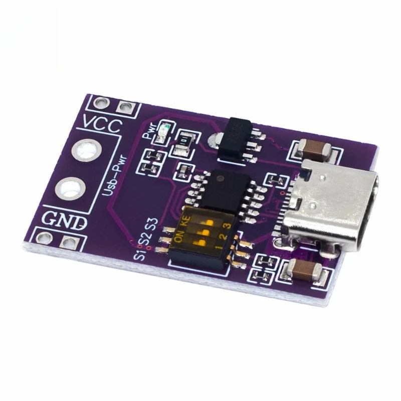 Type-C QC AFC PD2.0 PD3.0 To DC Spoof Scam Fast Charge Trigger Polling Detector USB-PD Notebook Power Supply Change Board Module