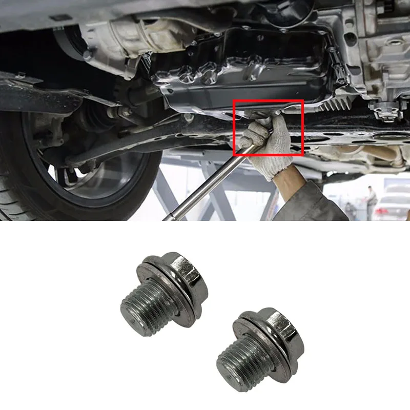 

Engine Oil Sump Drain Plug Screw Bolt Washer M12x1.25 Fits for Toyota Tacoma Corolla Rav4 4Runner Lexus ES IS LX RX 90341-12012