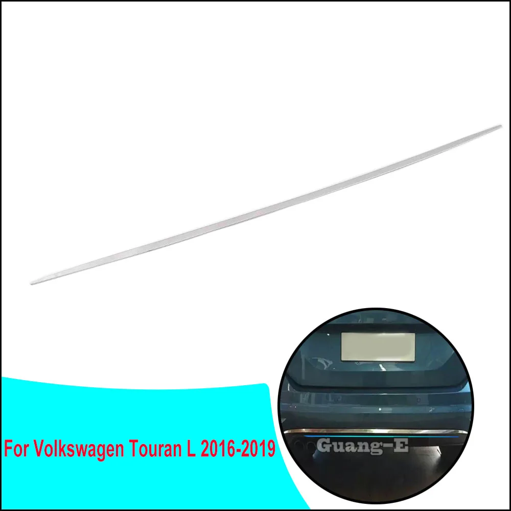 

Car Protection Bumper Stainless Steel Trim Rear Back Tail Bottom Trunk Pedal For VW Volkswagen Touran L 2016 2017 2018 2019 2020