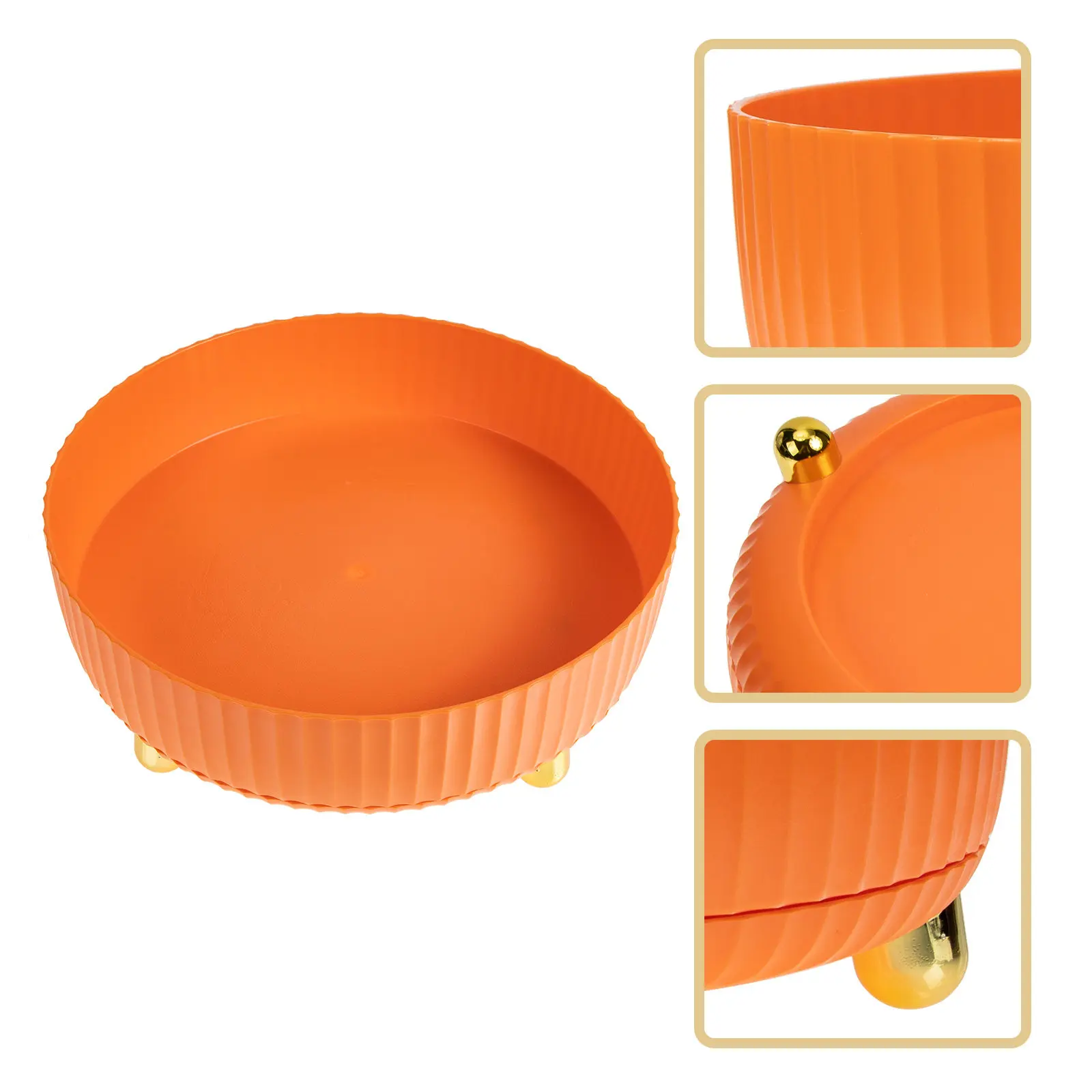 

Desktop Organizer Rotatable Lipstick Holder Sturdy Multipurpose Makeup Storage Box Skin Care Product Holder Vanity Tray