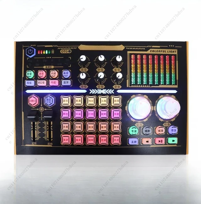 Tarjeta de Sonido Profesional N8 para Grabación, PC, Teléfono Móvil, Transmisión en Vivo, Mezclador de Sonido, Compatible con Micrófono de 48V, Equipo de Podcast