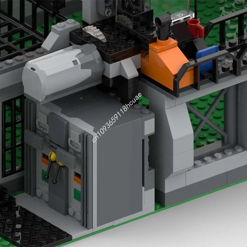 637PCS MOC JurassicS World_Raptors Cage_PF Modular Model Building Blocks Stacking Bricks Creative Educational Toys Kid Gift Diy