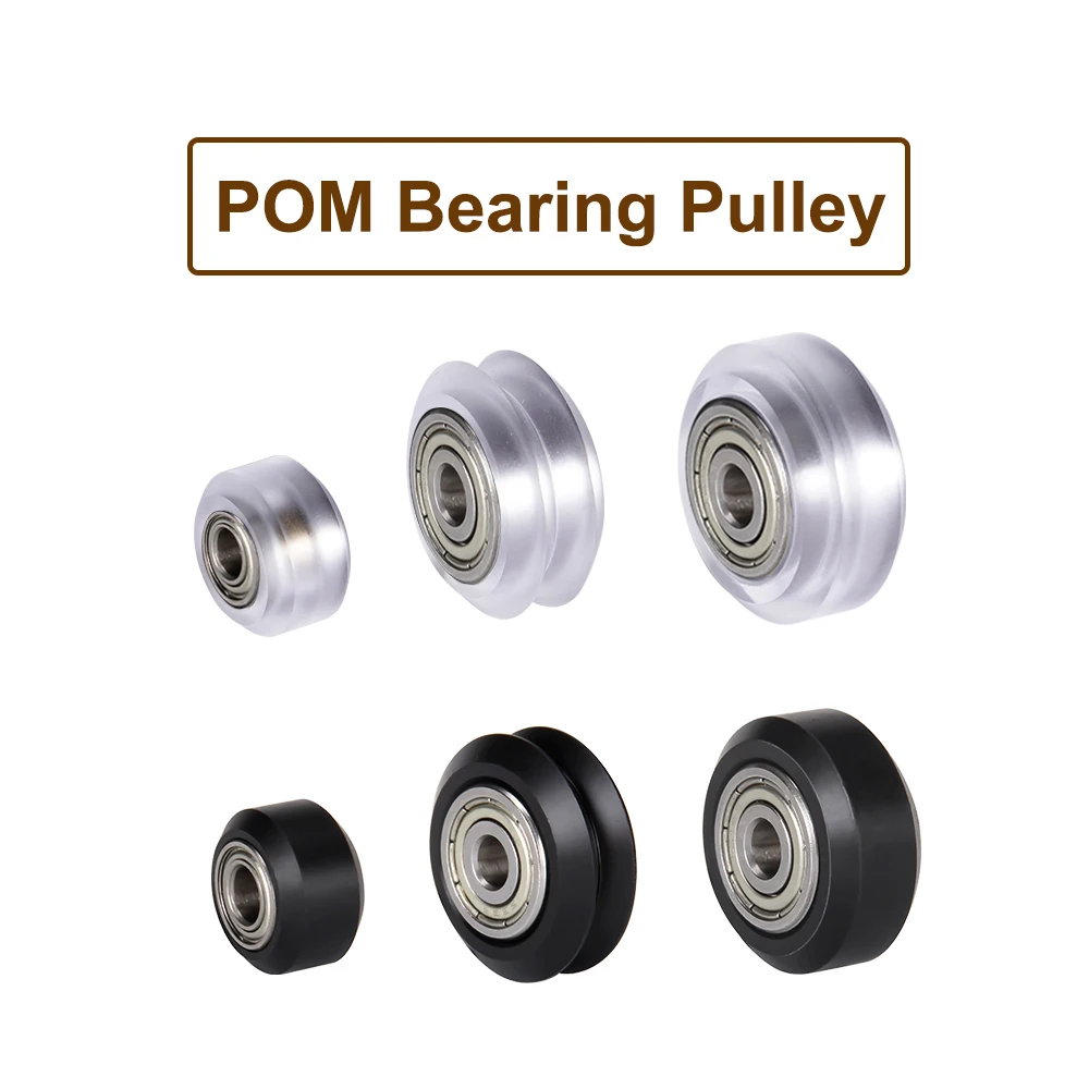 POM Pulley V-slot Linear Rail Ball Bearing MR105 625ZZ CNC Clear Polycarbonate V Wheel Openbuilds Wheels 3D Printer Parts