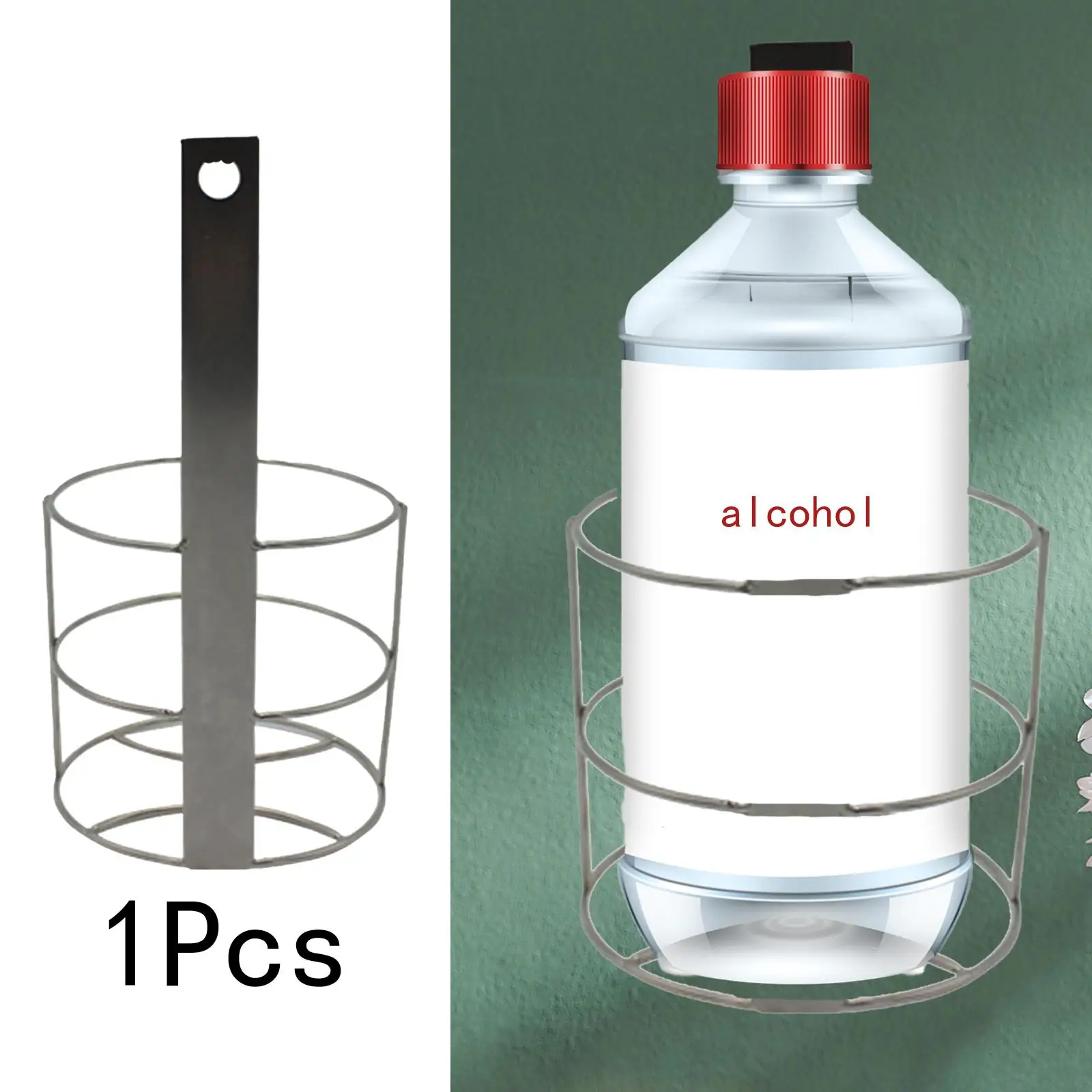 Wall Mount Spray Can Holder Bracket for Kitchen Factory Auto Shop Metal Bottle Organizer