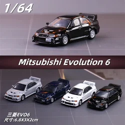 1/64 Mitsubishi Lancer EVO 6 5 4 Evolution VI EX2000 Alloy Car Model Diecast Vehicles simulation Collectibles Toy Gifts