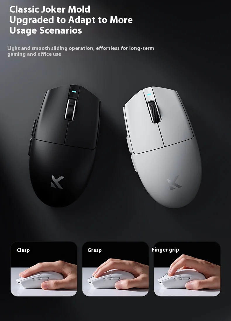 MCHOSE G3 V2 Wireless Mouse for Gaming and Office Use with Triple Mode Connectivity (Bluetooth/Wired/2.4G) and 3311 Sensor