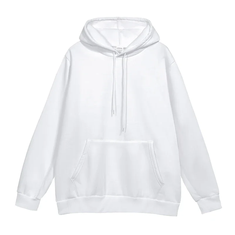 Spring Fall Fleece Lined Hoodies for Men Women Long Sleeve Hooded Sweatshirts with Pocket Casual Oversized Loose Pullover Tops