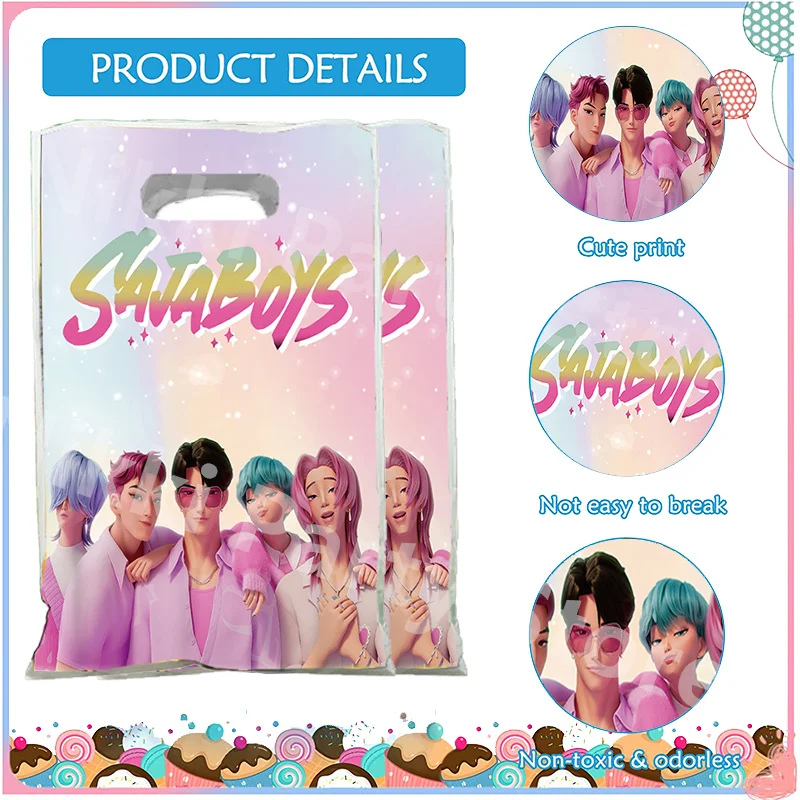 Kpop شيطان الصيادين حقائب الحفلات 16.5*25 سنتيمتر Sajaboys كاندي حقيبة حمل حقيبة حفلة عيد ميلاد لوازم زينة فتاة هدية حفلة الحسنات