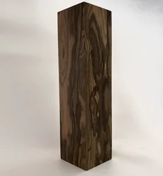 Size：25x4x3cm Naturally Ziricote (Ciricote) Wood DIY carving handicraft production Creating Wooden Products with Wood Materials